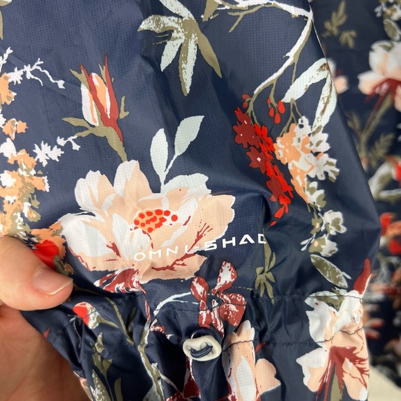 Columbia Women's Inner Limits ll Floral Bird Print Navy Rain Jacket Size Large - Picture 13 of 14